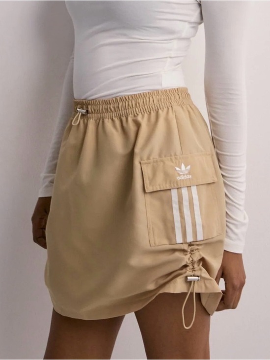 adidas Dresses & Skirts - NWT Adidas Beige Drawstring Pocket Skirt